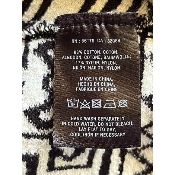 Anthropologie Field Flower Stamped Jacquard Cardigan Sweater Womens XSmall - Picture 7 of 9